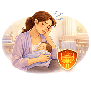 Postnatal weakness or fatigue