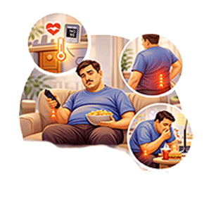 Sedentary lifestyle complications