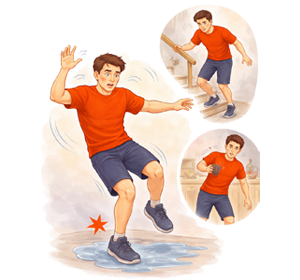 Poor balance or coordination