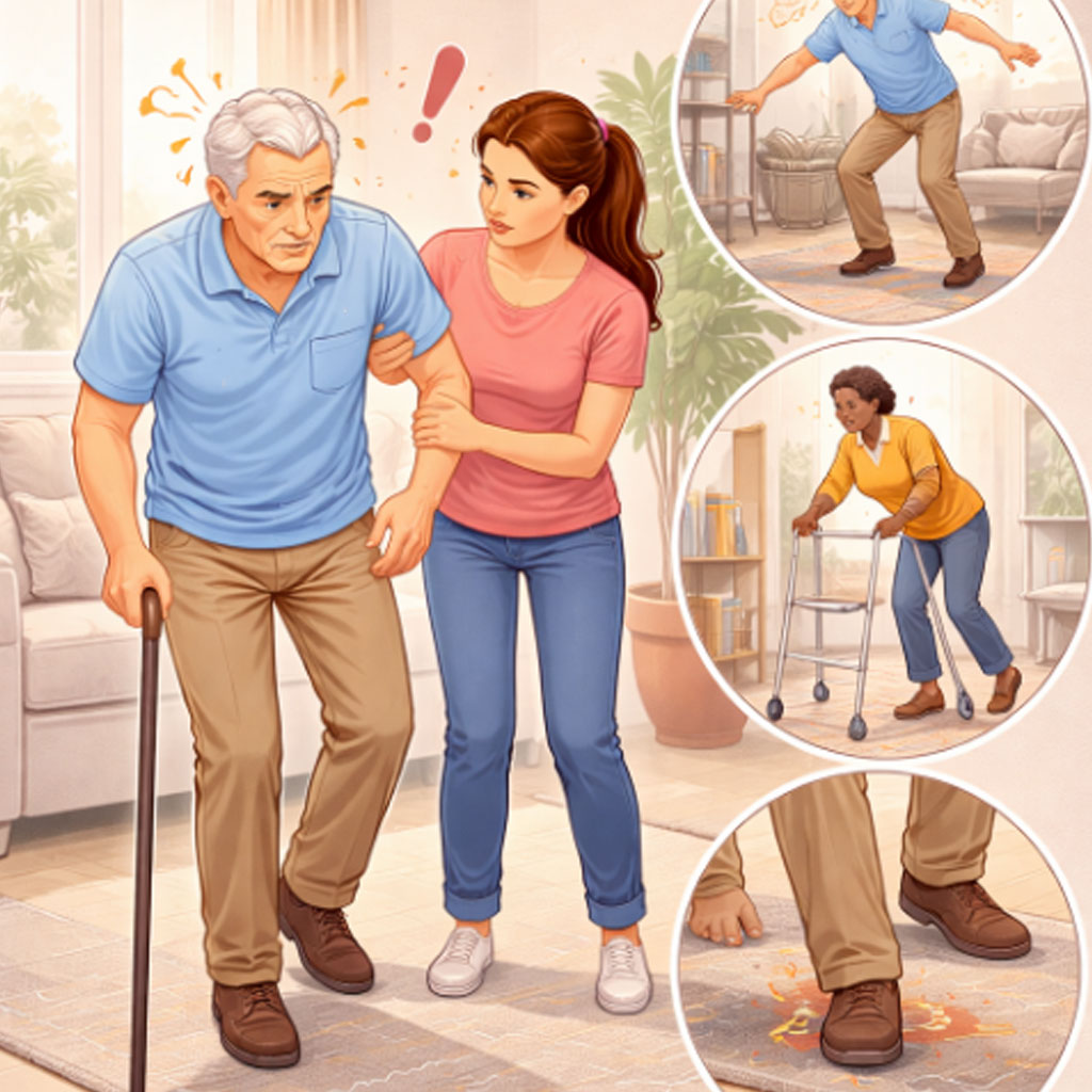 Difficulty in walking or maintaining balance