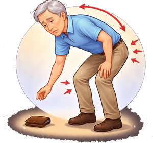 Reduced mobility or flexibility