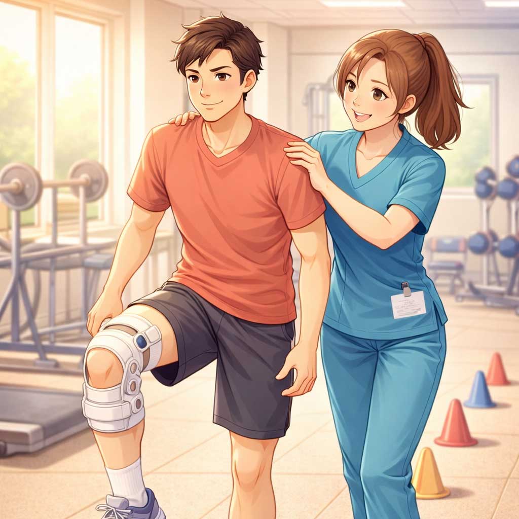 Ligament (ACL/PCL) reconstruction recovery