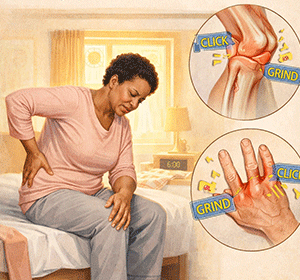 Clicking or grinding sensation in joints