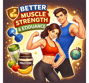 Better muscle strength and endurance