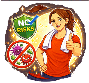 Reduced risk of complications