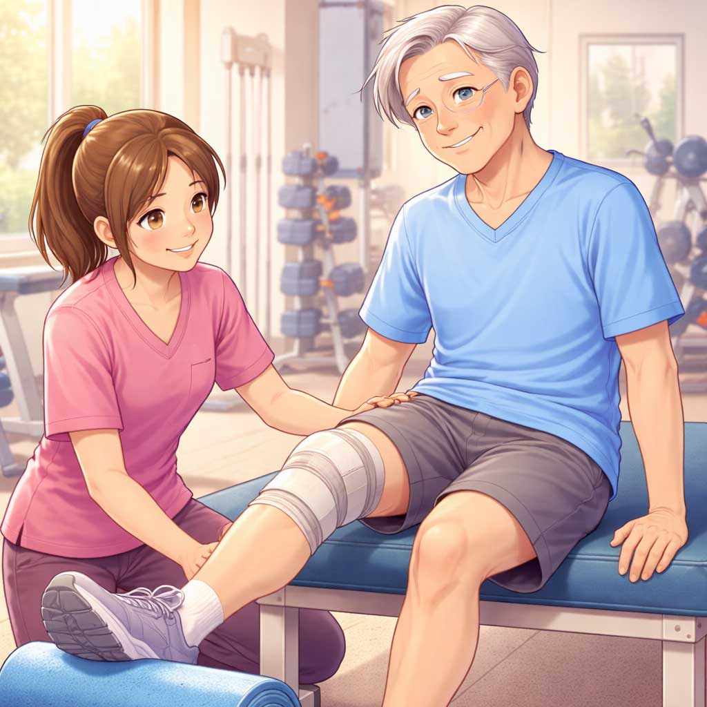 Knee replacement rehabilitation